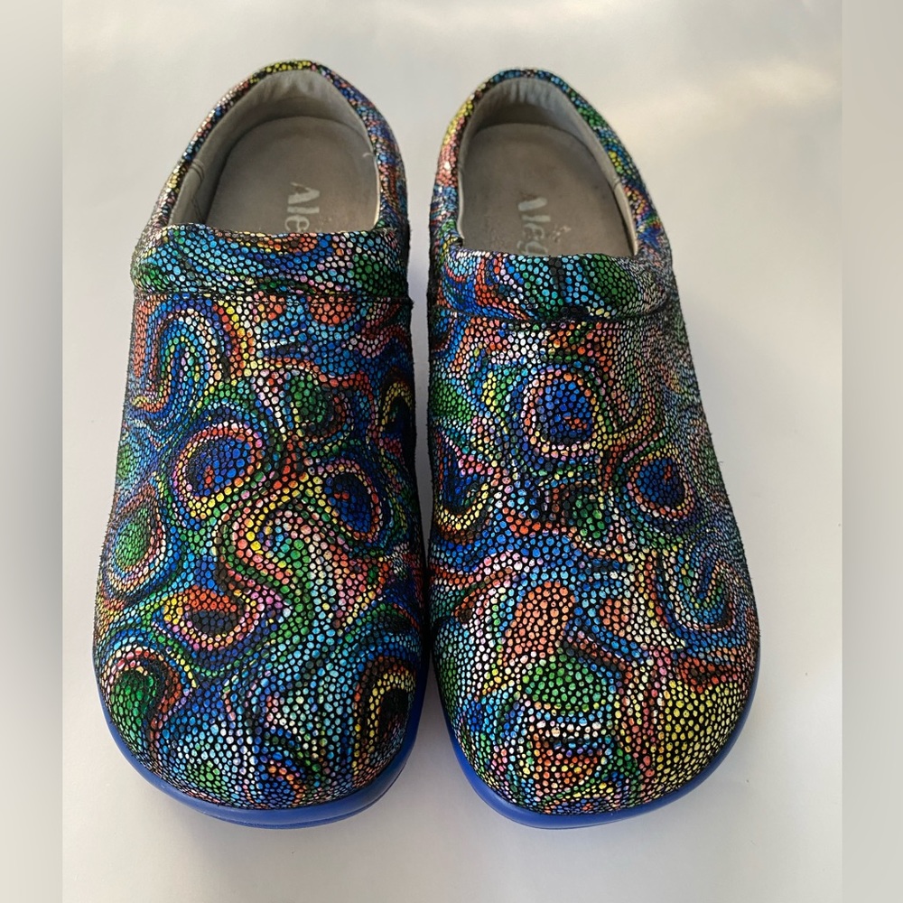 Algeria Kay Clogs Colorful Women’s 7 - 7.5  (Europe 37) “Leather upper & lining”